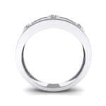 Three-Stone Channel Crystal Ring (0.33 CTW) Side View