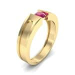 Force Solitaire Ruby Engagement Ring (0.36 CTW) Perspective View