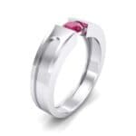 Force Solitaire Ruby Engagement Ring (0.36 CTW) Perspective View