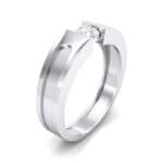 Force Solitaire Crystal Engagement Ring (0.36 CTW) Perspective View