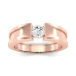 Force Solitaire Diamond Engagement Ring (0.36 CTW) Top Dynamic View