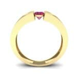 Force Solitaire Ruby Engagement Ring (0.36 CTW) Side View