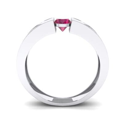 Force Solitaire Ruby Engagement Ring (0.36 CTW) Side View