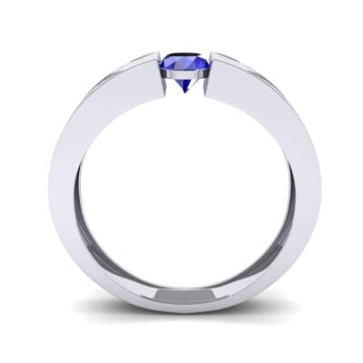 Force Solitaire Blue Sapphire Engagement Ring (0.36 CTW) Side View