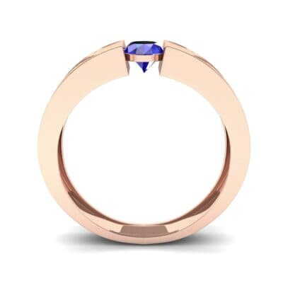 Force Solitaire Blue Sapphire Engagement Ring (0.36 CTW) Side View