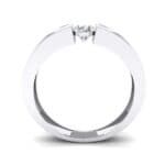 Force Solitaire Crystal Engagement Ring (0.36 CTW) Side View
