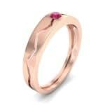 Vista Solitaire Ruby Ring (0.1 CTW) Perspective View