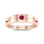 Vista Solitaire Ruby Ring (0.1 CTW) Top Dynamic View