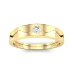 Vista Solitaire Diamond Ring (0.1 CTW) Top Dynamic View