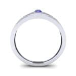 Vista Solitaire Blue Sapphire Ring (0.1 CTW) Side View