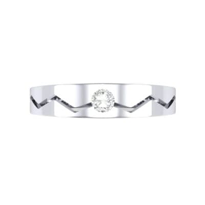 Vista Solitaire Diamond Ring (0.1 CTW) Top Flat View