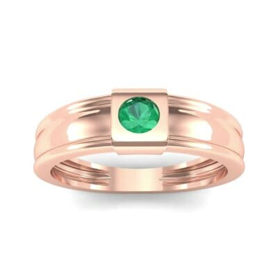 Cube Emerald Ring (0.17 CTW) Top Dynamic View
