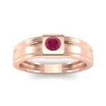 Cube Ruby Ring (0.17 CTW) Top Dynamic View