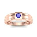 Cube Blue Sapphire Ring (0.17 CTW) Top Dynamic View