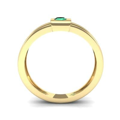 Cube Emerald Ring (0.17 CTW) Side View