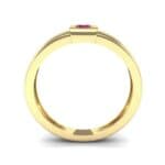 Cube Ruby Ring (0.17 CTW) Side View