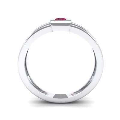 Cube Ruby Ring (0.17 CTW) Side View