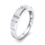 Cog Solitaire Diamond Engagement Ring (0.17 CTW) Perspective View