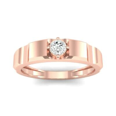 Cog Solitaire Diamond Engagement Ring (0.17 CTW) Top Dynamic View
