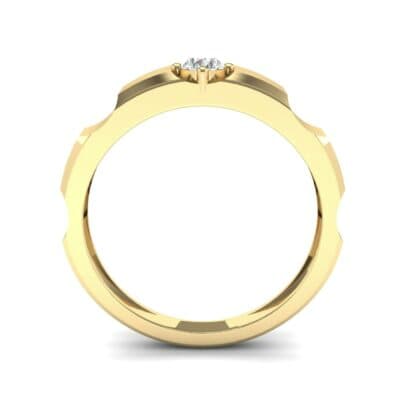Cog Solitaire Diamond Engagement Ring (0.17 CTW) Side View