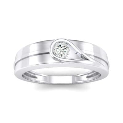 Cat-Eye Solitaire Crystal Ring (0.17 CTW) Top Dynamic View