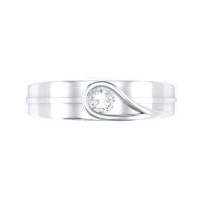 Cat-Eye Solitaire Crystal Ring (0.17 CTW) Top Flat View