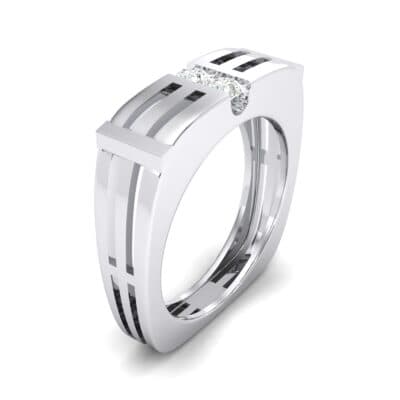 Slice Two-Stone Crystal Ring (0.22 CTW) Perspective View