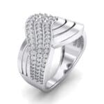 Half-Pave Harmony Crystal Ring (0.48 CTW) Perspective View