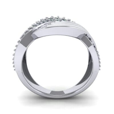 Half-Pave Harmony Emerald Ring (0.48 CTW) Side View