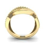 Half-Pave Harmony Emerald Ring (0.48 CTW) Side View