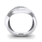 Half-Pave Harmony Emerald Ring (0.48 CTW) Side View