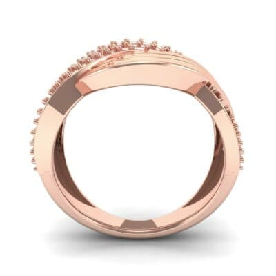 Half-Pave Harmony Ruby Ring (0.48 CTW) Side View