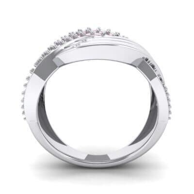 Half-Pave Harmony Ruby Ring (0.48 CTW) Side View