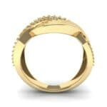 Half-Pave Harmony Blue Sapphire Ring (0.48 CTW) Side View