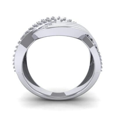 Half-Pave Harmony Diamond Ring (0.48 CTW) Side View