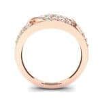 Rounded Pave Diamond Ring (0.44 CTW) Side View