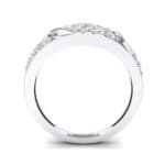 Rounded Pave Diamond Ring (0.44 CTW) Side View
