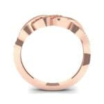 Pave Plume Ruby Ring (0.11 CTW) Side View