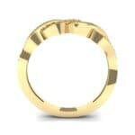 Pave Plume Ruby Ring (0.11 CTW) Side View