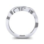 Pave Plume Diamond Ring (0.11 CTW) Side View