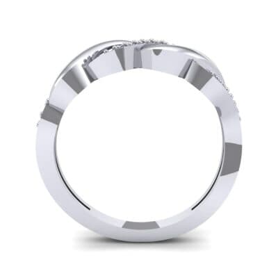 Pave Plume Diamond Ring (0.11 CTW) Side View