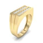 Inset Signet Diamond Ring (0.72 CTW) Perspective View