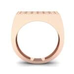 Inset Signet Diamond Ring (0.72 CTW) Side View