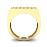 Inset Signet Diamond Ring (0.72 CTW) Side View