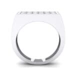 Inset Signet Diamond Ring (0.72 CTW) Side View