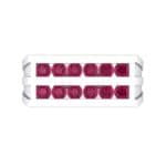 Inset Signet Ruby Ring (0.72 CTW) Top Flat View