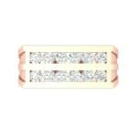 Inset Signet Diamond Ring (0.72 CTW) Top Flat View