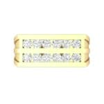 Inset Signet Diamond Ring (0.72 CTW) Top Flat View