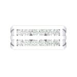 Inset Signet Diamond Ring (0.72 CTW) Top Flat View