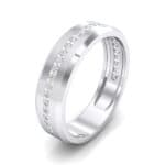 Channel-Set Line Crystal Ring (0.3 CTW) Perspective View